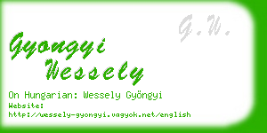 gyongyi wessely business card