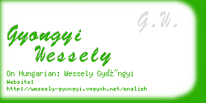 gyongyi wessely business card